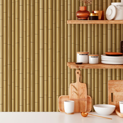 Papel de Parede Estampa de Bambu
