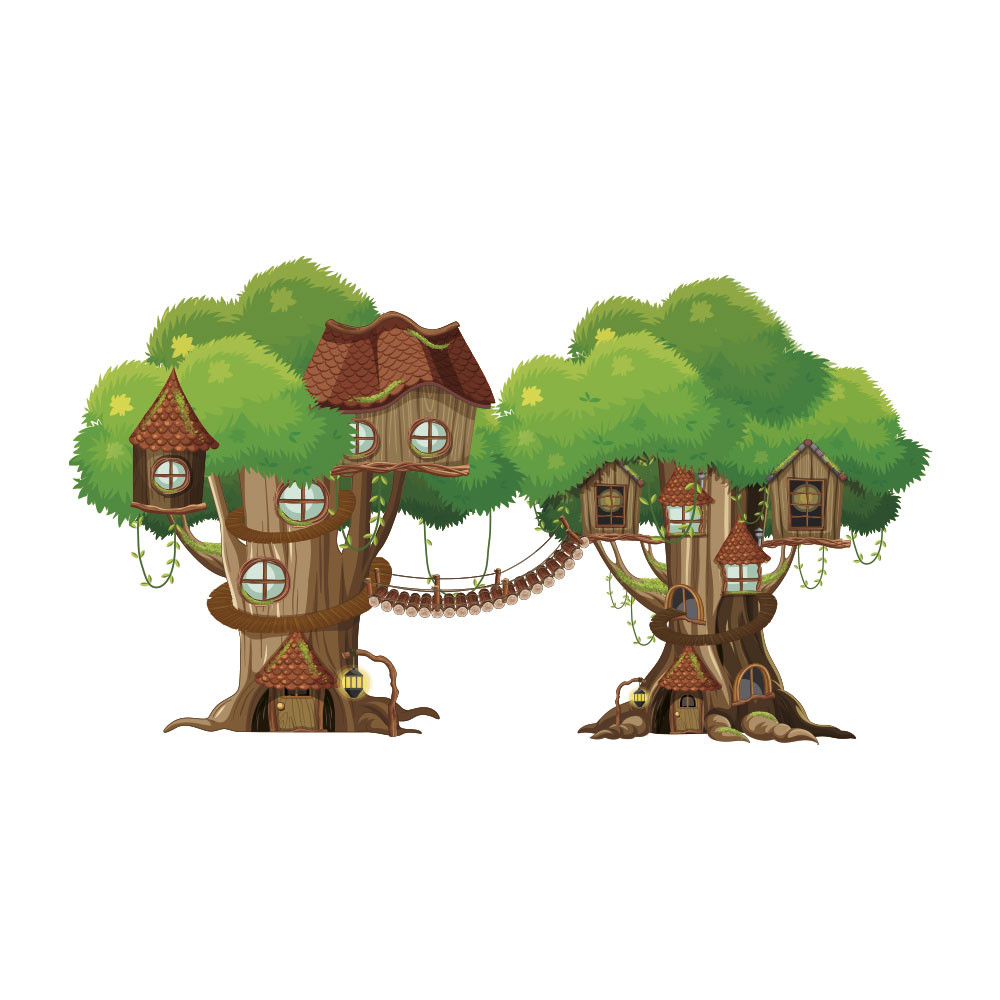 Adesivo de Parede Infantil Casa na Árvore