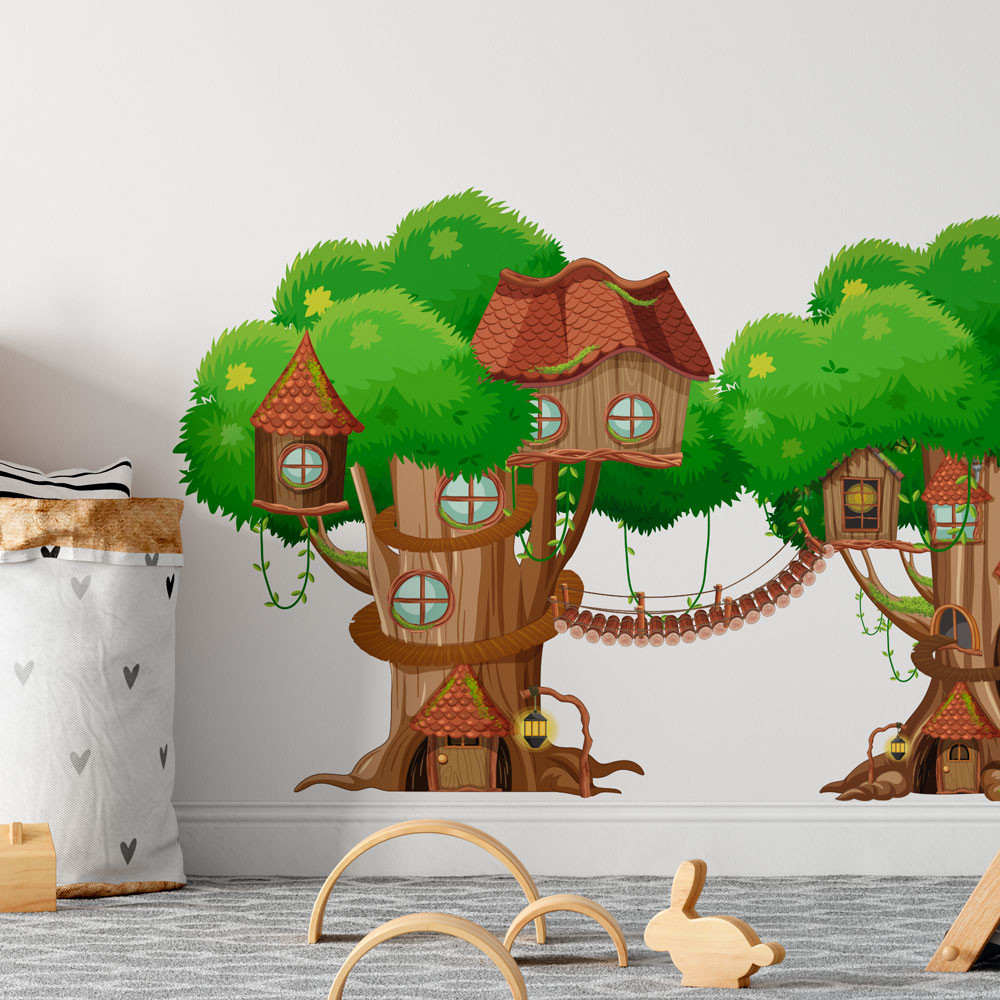 Adesivo de Parede Infantil Casa na Árvore