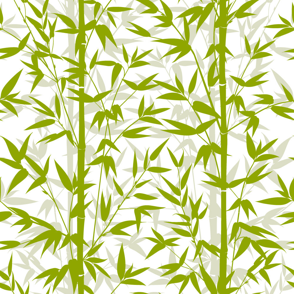 Papel de Parede Folhas e Bambus 