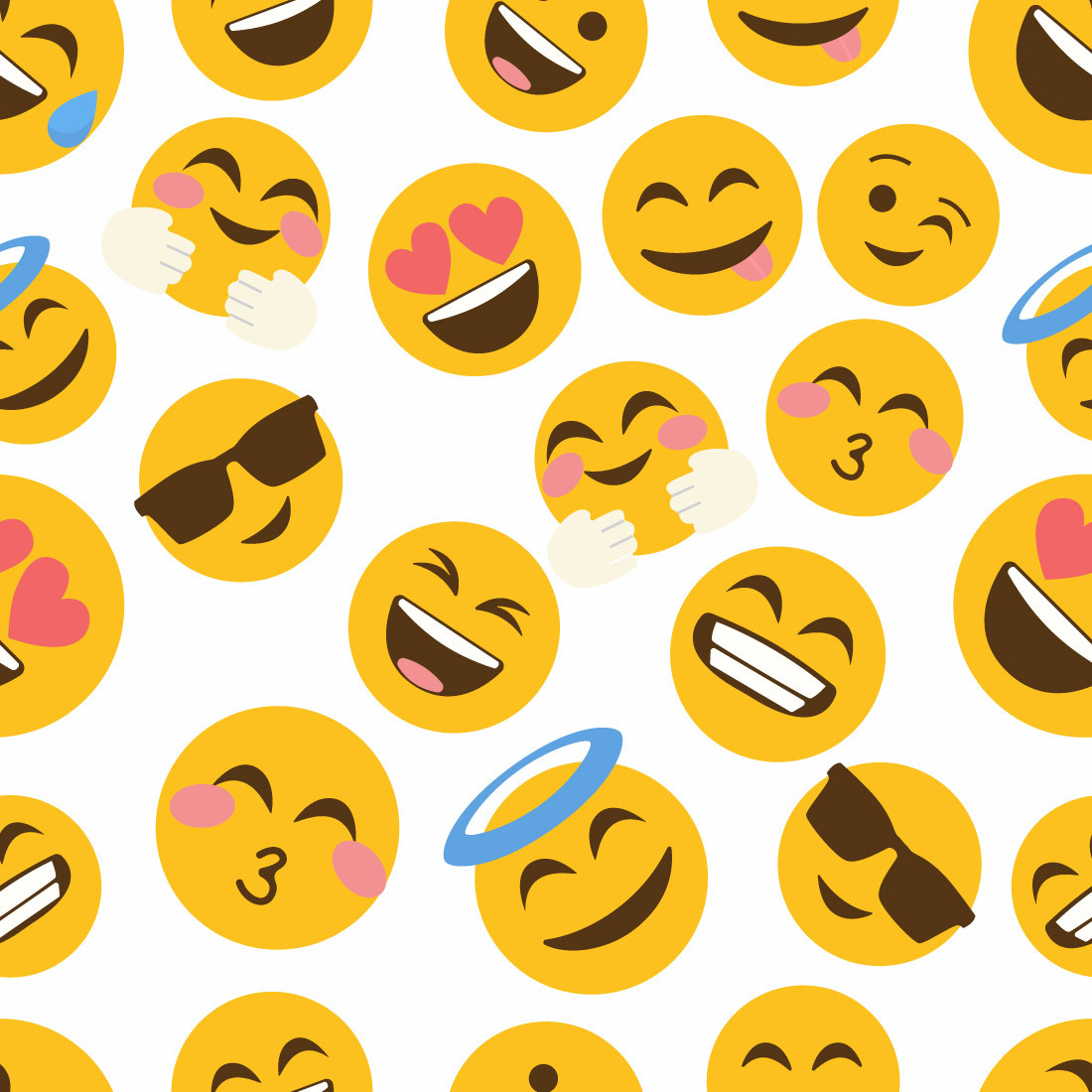 Papel de Parede Carinhas Emojis 