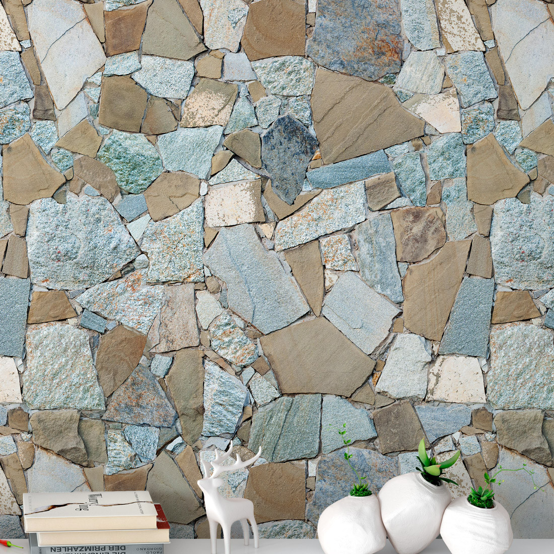 Muro de pedras irregulares, Foto Premium