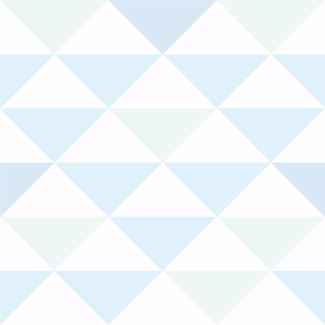 Papel de Parede Triângulos Tons de Azul e Verde