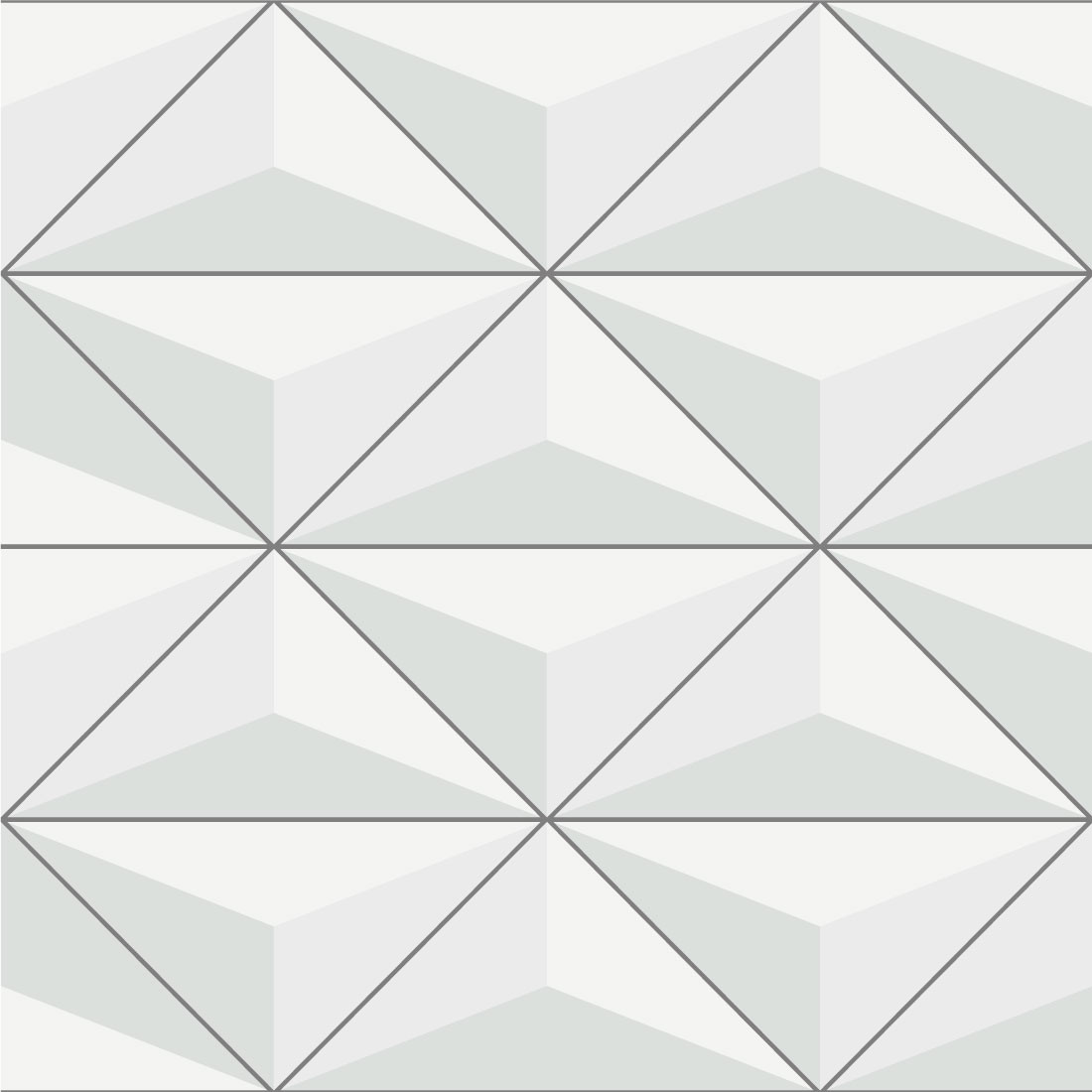 Papel de Parede 3D Formato em Triângulos