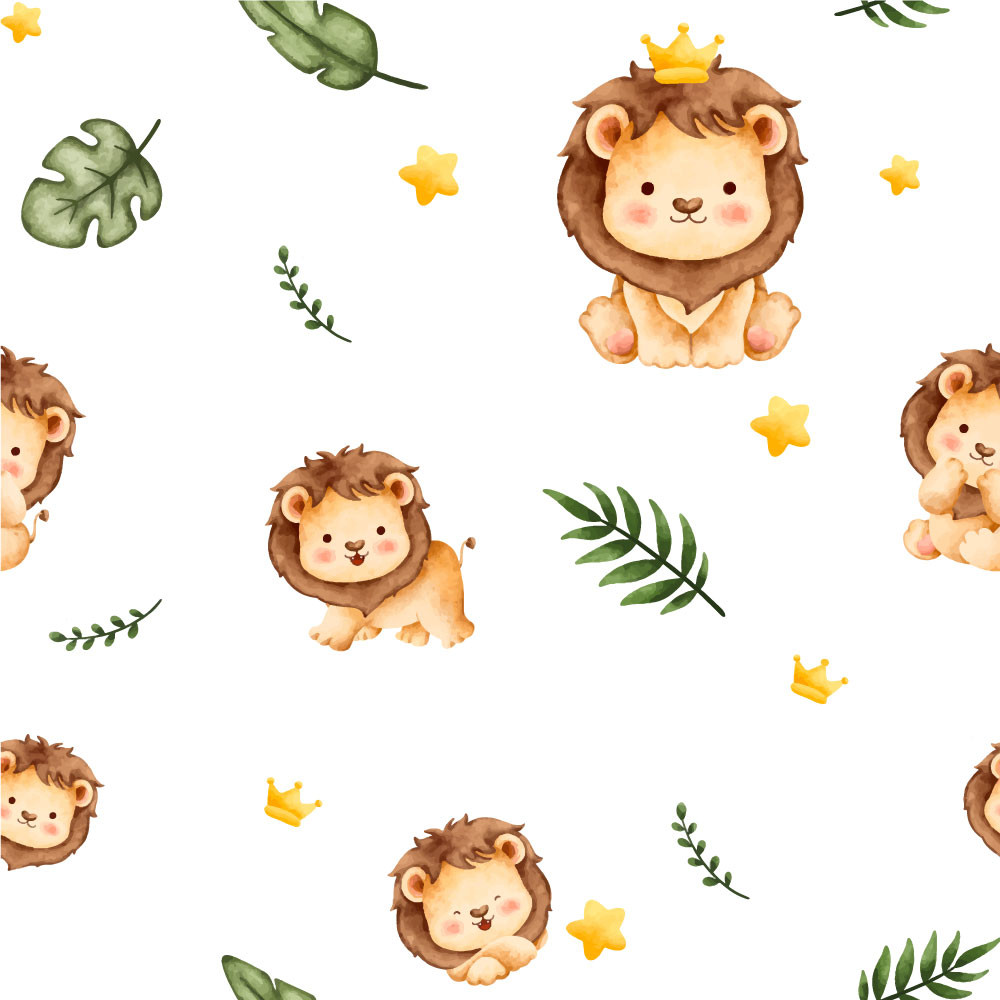 Papel de Parede Infantil Rei Leão Baby