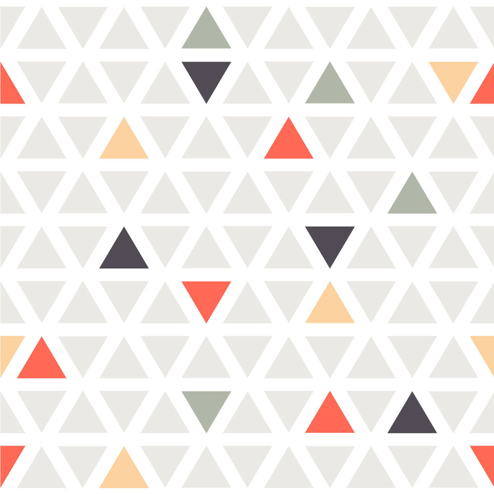 Papel de Parede Colorido com Triângulos 