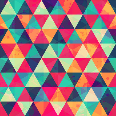 Papel de Parede Triângulos Super Coloridos 