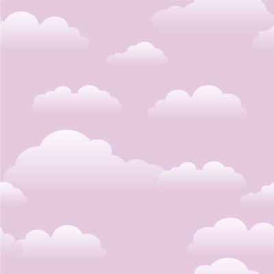 Papel de Parede Céu Rosa com Nuvens 