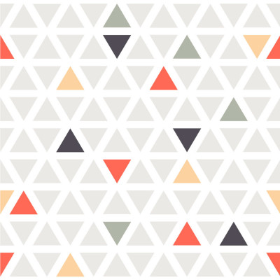 Papel de Parede Colorido com Triângulos 